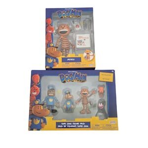Dreamworks Dog Man Supa Cool Action Figure Pack & Petey Bundle Articulated Toys‎